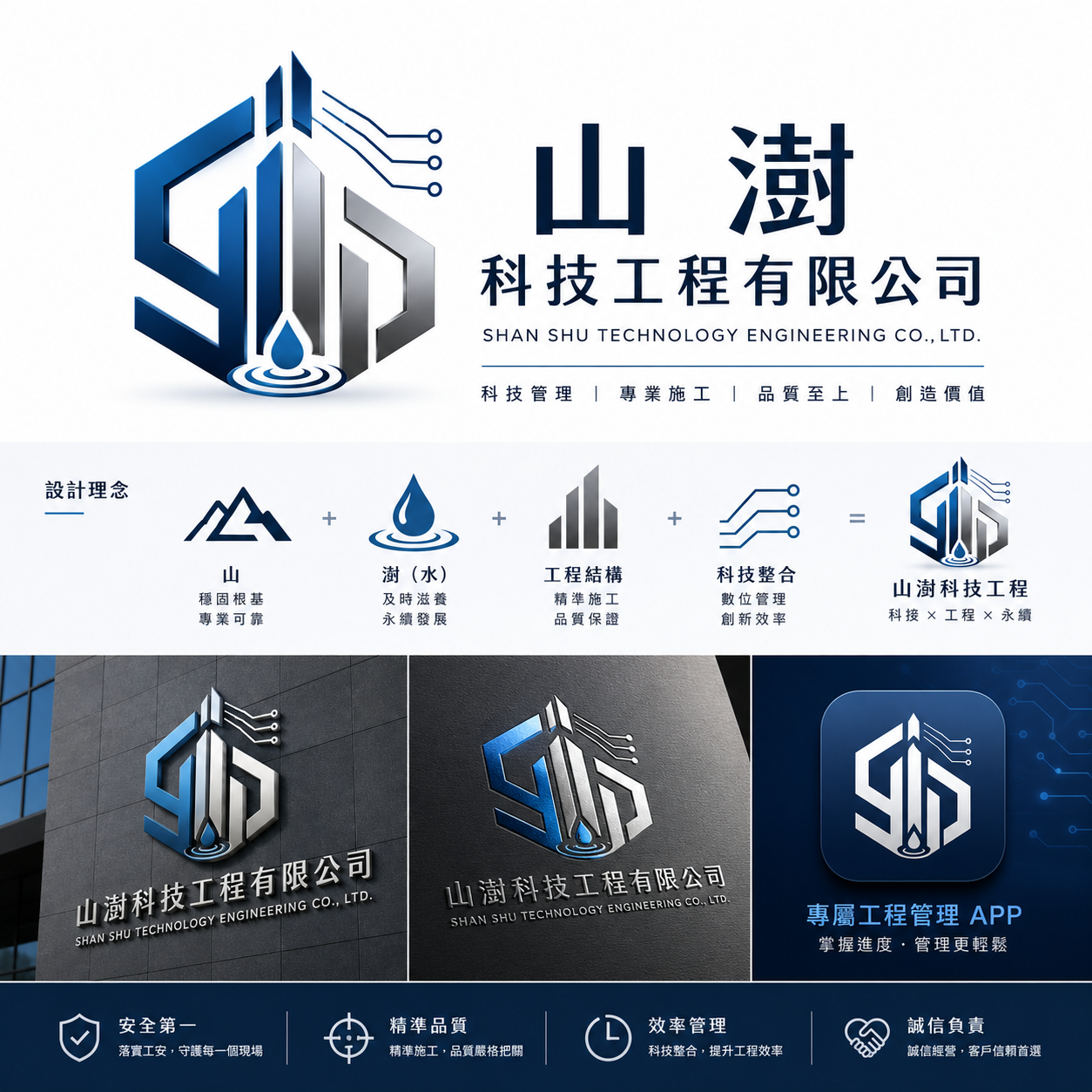 山澍科技工程品牌識別